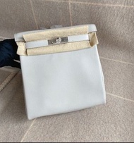 Hermes Kelly Ado backpack😍80 Gris Perle 珍珠灰 Evercolor 銀扣 Z stamp