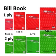 Tropical 1ply / 2ply Bill Book Receipt Book / Invoice / Cash Bill/ Buku Resit