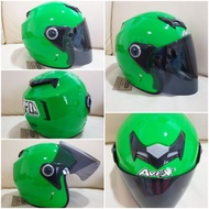 Rare Florescent Green Avex Scorpion Motorcycles Helmet
