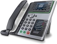 Poly Edge E400 IP Desk Phone (Plantronics + Polycom) – Designed for Hybrid Work – 8-line Keys Supporting up to 32 Lines - Integrated Bluetooth for Mobile Phone and Headset Pairing