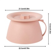 Chamber Pot 1.5L Portable Urine Potty With Lid And Handle Bedpans Potty for Wife Son Husband Friends