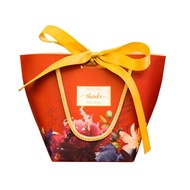🚓 Minimum order of 10pc🚓Wedding Supplies Gift Candy Box Creative Wedding Favors Handbag Candy Gift Box Paper Bag Red Who