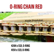 🔥 yamaha rantai heavy duty sporket oring chain o ring 428 415 132L spocket chain