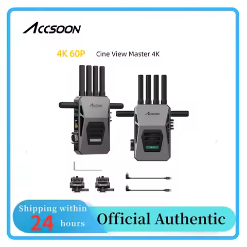 ACCSOON CineView Master 4K Transmitter Range SDI HDMI for Filmmaking 4K60P Tri-Band 25ms Latency 2.5