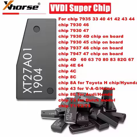 Xhorse VVDI Super Chip XT27A XT27A01 XT27A66 Transponder for ID46/40/43/4D/8C/8A/T3/47 for VVDI2 VVD