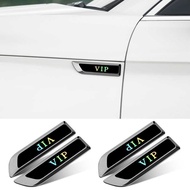 Metal VIP Car Sticker VIP Fender Car Logo Car Decoration Scratch Blade Fender Side Logo Body Logo St
