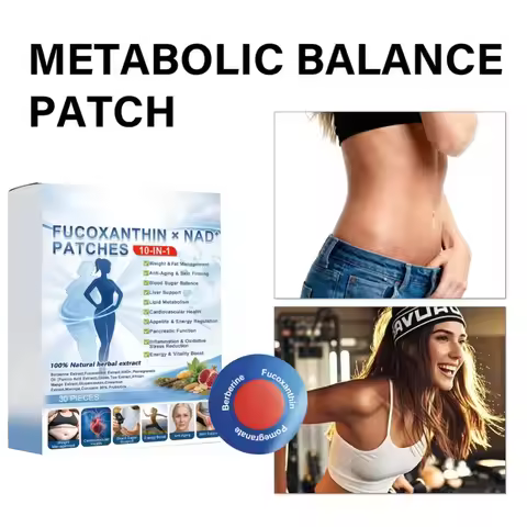 Fucoxanthin Infused Body Patches Support Metabolic Wellness Skin Care Gentle Formula Portable Daily 