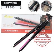 Catokan Ladystar Amara Pink Ls 818/ Catok Rambut /Splint Straight Hair