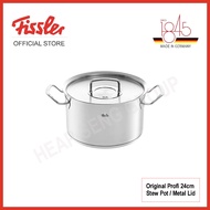 Fissler Original-Profi Collection® 24 cm Stew Pot with Metal Lid - 084-128-24-000/0