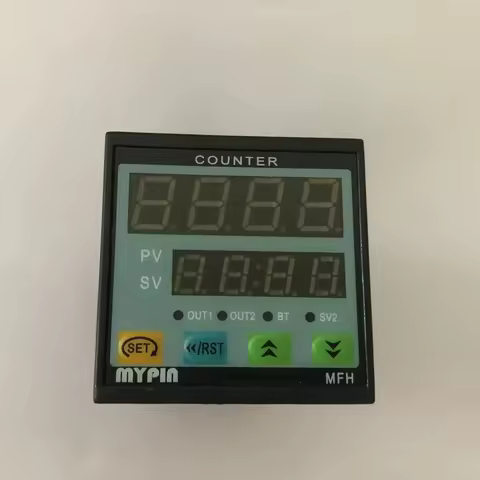Original Mypin 90-260V AC/DC 4 Preset Digital counter Meter 10KPCS Relay Output FH4-4CRNB FH4-CRNB 4