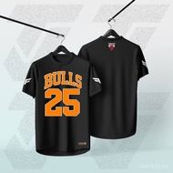 BULLS Edition TJ BULLS Jersey 25 Quick Dry TJ BULLS Jersey for Unisex S-7XL