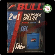 Knapsack Sprayer hama dc baterei aki dual manual elektrik BULL 16 L GRATIS ONGKIR EKSTRA
