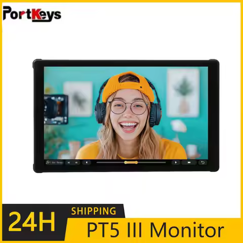 Portkeys PT5III Camera Monitor Built-in Color Mixer 800nit 4k Touch Screen Monitor for DSLR Camera