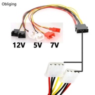 BLING 4Pin to 3Pin 4Pin Fan Adapter 12V 7V 5V PC Fan Adapter 4Pin Splitter