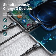 AWEI 1 Meter 4in1 Type-C Phone Micro Charger Cable Dual 4 in 1 USB Type-C 1000mm Support All Phone 1