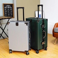 HY-6Big Flower Horn Aluminium Frame Luggage22 24Inch Mute Universal Wheel Foreign Trade Export Supply Luggage Suitcase F