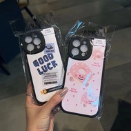 casing realme c15 realme 12x 5g casing Little Fat Girl Suitable for oppoA57/5G Leather Cartoon Phone