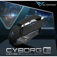 Alcatroz Cyborg C2 5 Butoon Gaming Mouse 7 Colours Light Effects 3200 CPI Free Mouse Pad