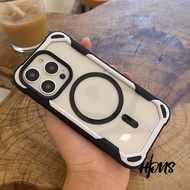 HONS Titanium gray Acrylic Magnetic Shockproof  PHONE CASE for iPhone 11 12 13 14 15 Pro Max shell i