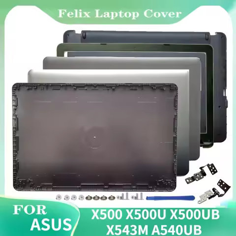 NEW Laptops Case For ASUS X500 X500U X500UB X543M X543UB Laptop Screen LCD Back Cover Top Case Front