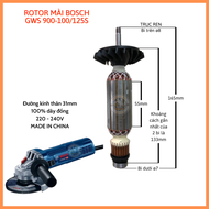 Rotor mài BOSCH GWS 900-100 900-125 220V - Tặng chổi than