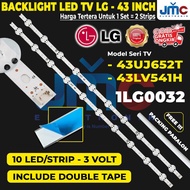 Backlight Tv LG 43uj652t 43lv640s 43uj652 43lv640 lampu bl 43 inch 10k