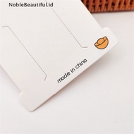 [Noblecantik] 50pcs Label Kartu Display Aksesoris Rambut Kucing Karton