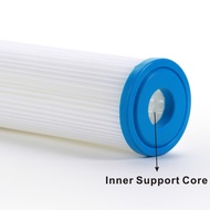 【Hot demand】 2-1/2  X 20 Inch Whole House Pleated Replacement Water Filter Cartridges 20 Micron Dirt Sediment Filtration