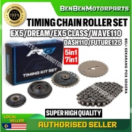 EX5 DREAM WAVE100 CLASS WAVE110 DREAM110 FUTURE TOBAKI TIMING CHAIN ENGINE ROLLER GEAR FULL SET