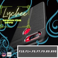Oppo F1s/F1+/F5/F7/F9/R9/R9s Leather Grained Polycarbonate Phone Casing