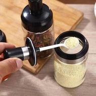 Glass Jar Spice Airtight Containers Condiment Seasoning Storage Bottle Spice Jars Pot With Spoon