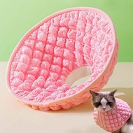 Pink Bubble Grid Cat Elizabeth Collar Anti Lick Cat Sterilization Cone Surgical Recovery Cone
