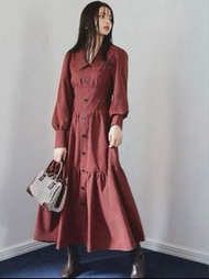 GRL 紅色連身裙