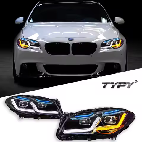 Car For BMW 5 Series F10 F18 Headlight 2011-2017 Upgrade Modified New DRL Dynamic Turn Signal LED He
