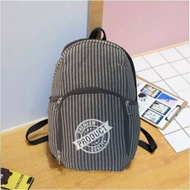 Durable backpack Black Canvas backpack Men Women Student School backpack