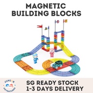 Magnetic Building Blocks Electric Track Toy Children Blocks Educational Train Track Building Toy