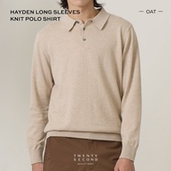 TWENTYSECOND เสื้อโปโลแขนยาวผ้า Knit รุ่น Hayden Long Sleeves Knit Polo