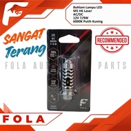 FOLA Brand Mini Biled LED M5 H6 Laser Motorcycle Headlight Bulb. AC DC Senja Universal Motorcyclebir