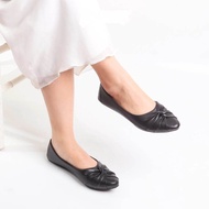 SANDAL WANITA UJUNG RUNCING  UKURAN JUMBO MOTIF TALI BELAKANG BIG SIZE HELLS 3CM Wanita Flatshoes Pi