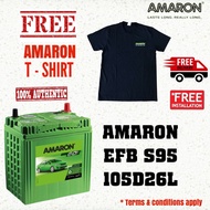 Amaron Hi-life DURO | EFB S95 105D26L | Car Battery | Bateri Kereta | Nissan Serena Hybrid ,Alphard ,Harrier ,Vellfire