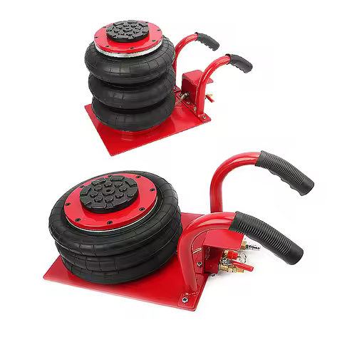 3 Tons Pneumatic Car Jack Triple-Bag Air Hand-End Type Car Lifting Equipment for Garage Repair Shop 