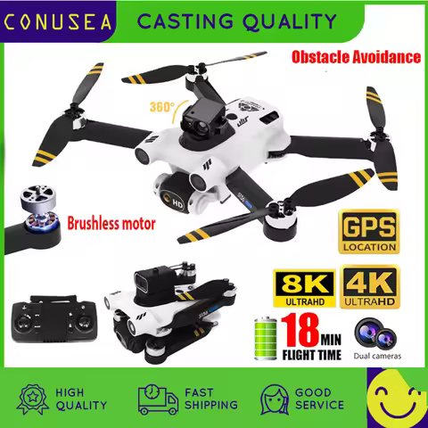 S136 Pro Ultra 8K 4K Camera Drone Gps Drones Hd Dual Camera Professional Quadcopter Brushless Helico