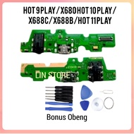 Original Charger + Screwdriver For Infinix Hot 9Play Hot 10Play/ Hot 11Play X680 - X688B - X688C ORI