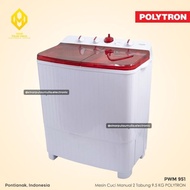 Polytron Mesin Cuci 2 Tabung 9.5 KG [Hijab Mode] - PWM 951 PWM951