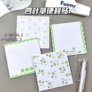 Four-leaf Clover Style High-looking Post-it Notes Sticky N Times Tearable Cute Student Message Notes