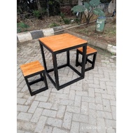 Meja Cafe Set Minimalis 1 meja + 2 kursi