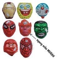 Mika Character Mask!! Iron man Spongebob Doraemon Spiderman Kera Hulk NinjaGo