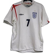 David Beckham #7 England National Team Home Jersey World Cup 2006 Original Timnas Inggris WC 06 Pial