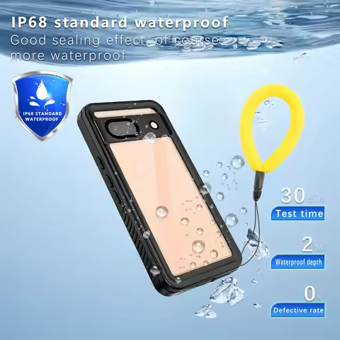 shellbox New Outdoor Sports Swimming Dropproof Waterproof IP68 Pro Phone Case for Google Pixel 7/8 P
