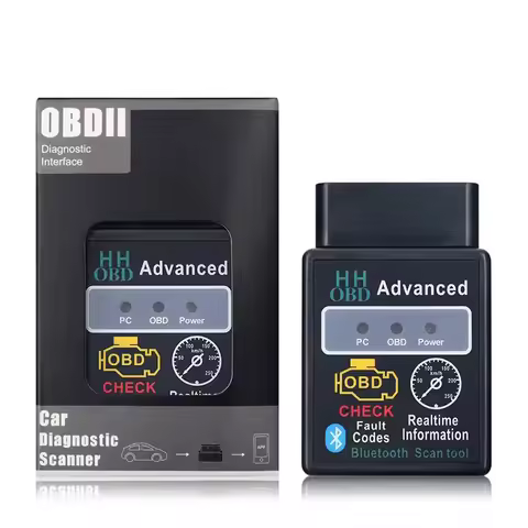 Universal New Bluetooth V1.5 Mini Elm327 OBD2 Scanner OBD Car Diagnostic Tool Barcode Reader Car Fau